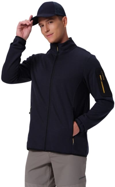 Ice Peak Bredstedt Fleecevest heren Donkerblauw 4XL