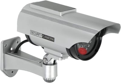 Dummy Bewakingscamera - Nep Camera - Afschrikking Inbrekers - Met Knipperende LED - 17.8 x 8 x 8 cm - Zwart