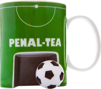 Interactieve Voetbalmok met Vingerschoenen en Bal - Keramiek Groen Cadeau