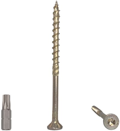 50x Houtschroeven 6x100mm Torx Verzonken Kop Verzinkt Staal