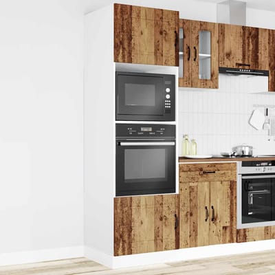 vidaXL - Ovenkasten - 2 - st - Kalmar - bewerkt - hout - oud - houtkleurig