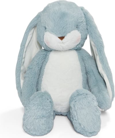Bunnies By The Bay Floppy Nibble Konijn - Knuffeldier - Knuffel voor kinderen - Geborduurde details - 52 cm - Stormblauw