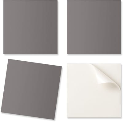 Decoratieve vinyltegels met afbeeldingen voor keuken of badkamer, grijs, 20x20x20 cm