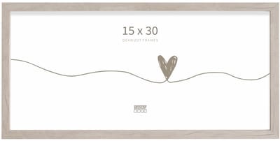 Deknudt Frames fotolijst S45RH1 - naturel - grijs - hout - 15x30 cm