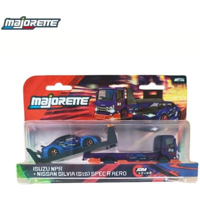 Nieuw op voorraad Majorette Isuzu NPR Trailer Honda S2000 Toyota Supra JZA80 Nissan Silvia S15 Legering Diecast Model Auto Speelgoed Kinderen Cadeau gray