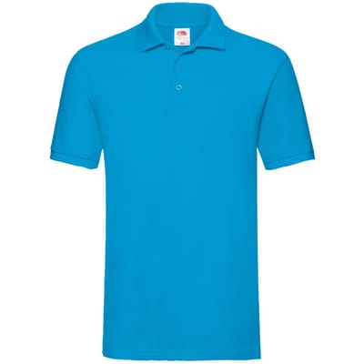 Fruit of the Loom Heren Premium Piqué Poloshirt (Azuurblauw)