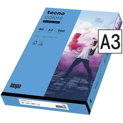 Rainbow 88042764 88042764 Gekleurd papier DIN A3 80 g/m² 500 vellen Blauw