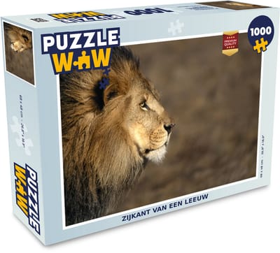 Puzzel Profiel - Leeuw - Afrika - Legpuzzel - Puzzel 1000 stukjes volwassenen