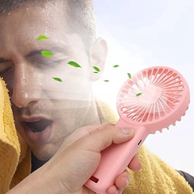 Draagbare Oplaadbare Mini Handventilator - USB Ventilator voor Kinderen en Volwassenen - Kleine Zakventilator met Lithiumbatterij