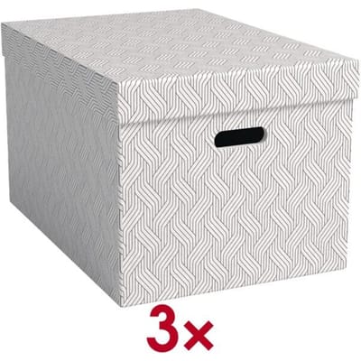 Leitz Opbergdoos VON Wit 46 l (b x h x d) 355 x 305 x 510 mm 3 stuk(s)