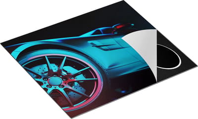 Chefcare Inductie Beschermer Moderne Sportwagen Auto - 60x50 cm - Afdekplaat Inductie - Kookplaat Beschermer - Inductie Mat