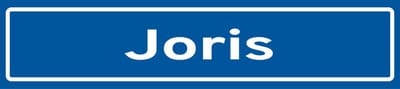 Fotofabriek Straatnaambord Joris | Straatnaambord met naam | Cadeau Joris