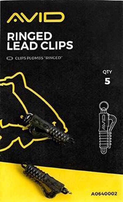 Avid Carp Terminal Tackle Ringed Lead Clip (5 pcs)