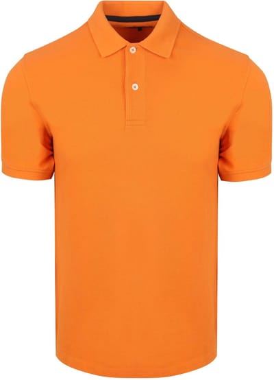 Steppin' Out Polo Piqué Classic Oranje - Maat L - Heren - Polo shirt Heren met Korte mouw