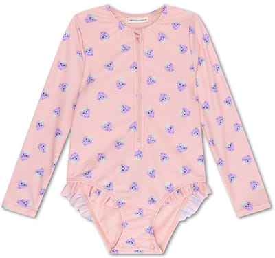 Swim Essentials UV Badpak Meisjes Met Lange Mouwen - Roze/Paars - Blackberry - 74/80