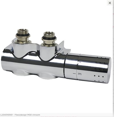 Comap Flexodesign H-blok set met insert 3/4" chroom.