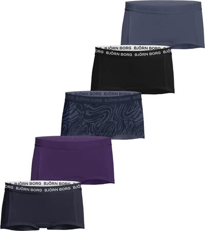 5-Pack meisjes boxershorts - Core Minishorts - 116 - Paars