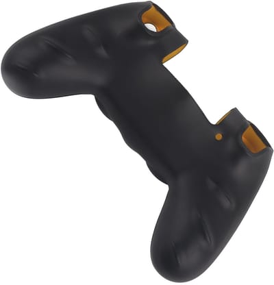 Allecto - Controller beschermhoes - Siliconen hoes - Rutschfeste grip - Zwart en geel - Bescherming tegen krassen - Geschikt voor 4 Controller