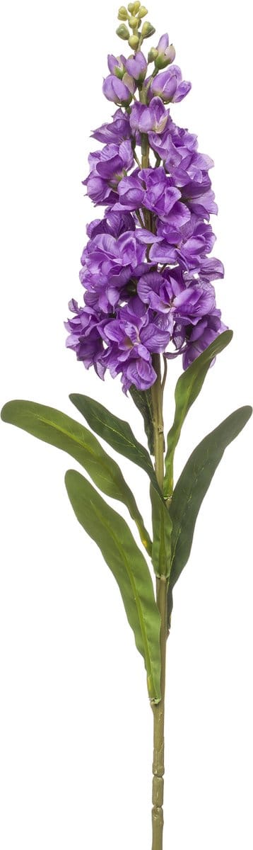Emerald - Kunstbloem Violier 80cm paars - Kunstplant voor binnen