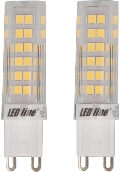 LED line LITE LED Insteeklamp G9 - 6W (vervangt 50W) - 550lm - Ø16mm - 230V - Energiezuinig - 2 stuks