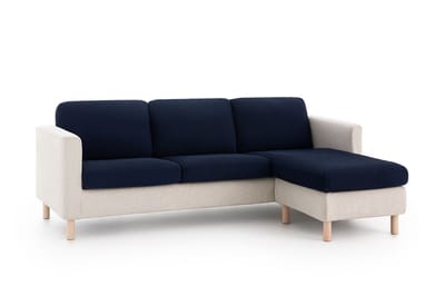 Belmarti® Zitkussenhoes Bali - 45cm tot 65cm breed Blauw - Universele Belmarti® zitkussen hoes voor elke zithoek - Multi-elastisch