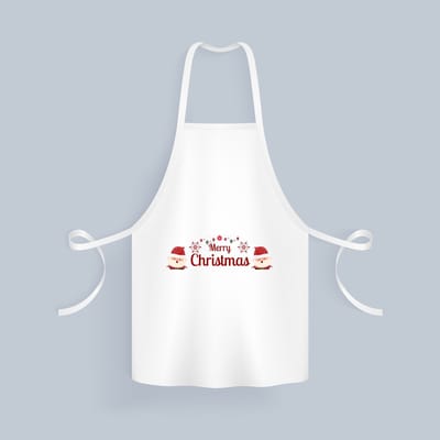 Akyol - kerst merry christmas kerstman Keukenschort - Kerstmis - kerst beker - winter - kerst - christmas - kerst cadeau - 82 bij 71 cm