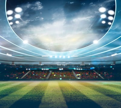 Voetbalstadion Champions League - Fotobehang (in banen) - 250 x 260 cm