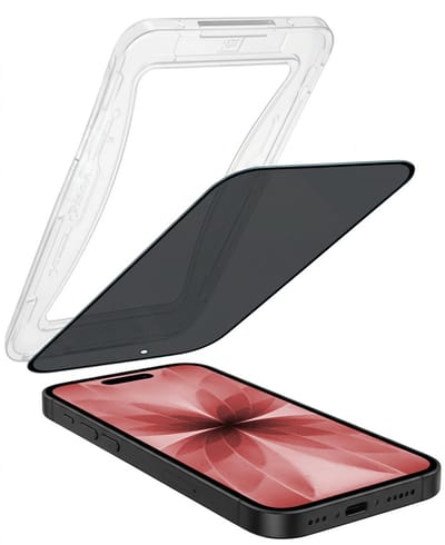 Screenprotector - Geschikt voor Apple iPhone 17 - Met Installatie Kit - Anti Spy - Beschermglas - Flexibel Glas - Tempered Glass - Screen Protector - Inclusief Montage Frame - Buigbaar Hybrid Bescherm Cover
