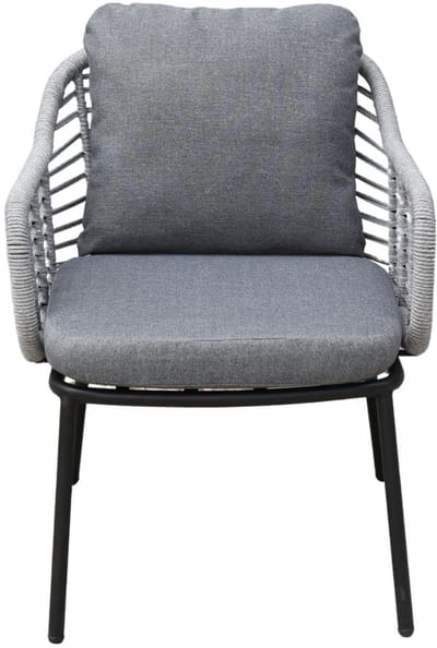 Luna dining tuinstoel | rope | lichtgrijs | 2 stuks | €159,- pst