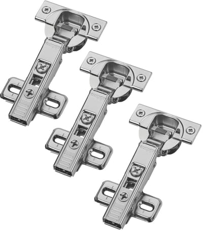 Set van 3 BLUM hoekscharnier 71B3580 110° met automatische sluiting incl. montageplaat 173L6100