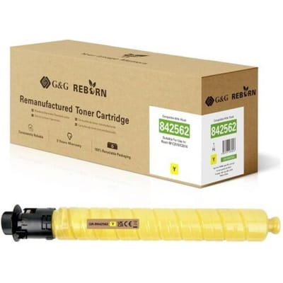 G&G Toner vervangt Ricoh 842562 Compatibel Geel 18000 bladzijden GR-R842562