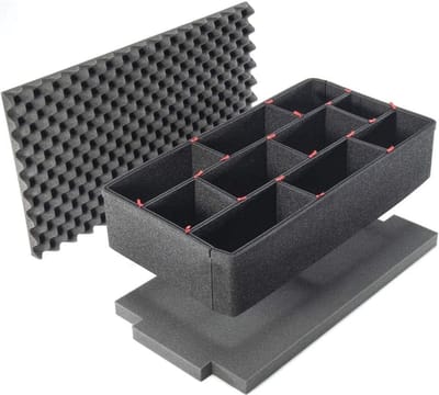 Trekpak-Vakverdelers Voor Beschermingskoffer - Compatibel Met Peli 1510 - Zwart