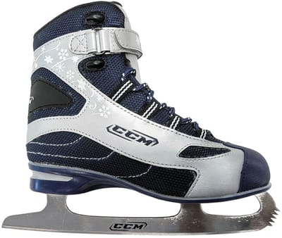 CCM - REC 100 - Kunstschaatsen - Schaatsen Kinderen - Wit - Stabiele Enkelsteun & Onderhoudsvriendelijk RVS IJzer - Regular Fit - Maat EU 33