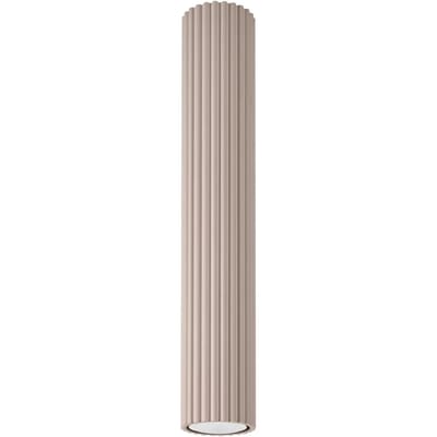 Sollux Lighting Plafondlamp Karbon - GU10 - taupe - aluminium - 6.5x6.5x40cm
