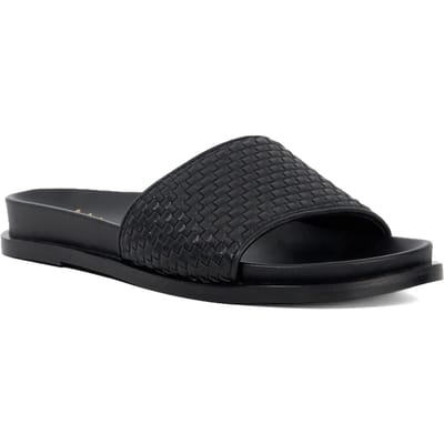 Dune Lilas Dames Zwarte Sandalen