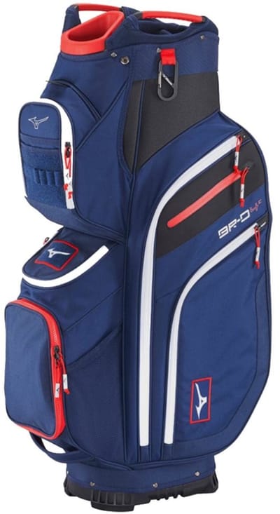Mizuno BRD4 - Waterwerende Golftas - Cartbag - BLAUW Rood