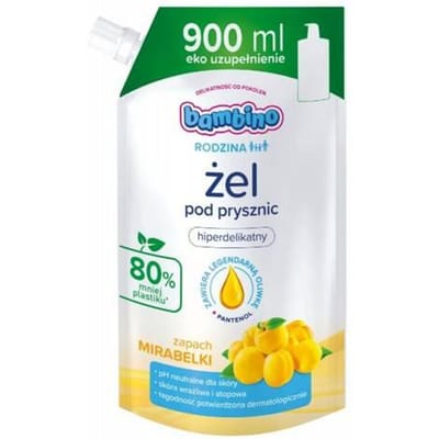 Bambino Family Eco-Supplement Shower Gel Mirabelle 900ml