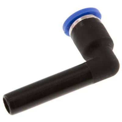 4mm x 6mm 90 graden L-verbinding PA 66 Insteekfitting Plug NBR [2 Stuks]