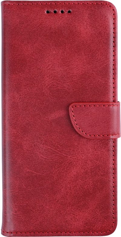 Rixus Bookcase For Xiaomi 15 Pro Dark Red