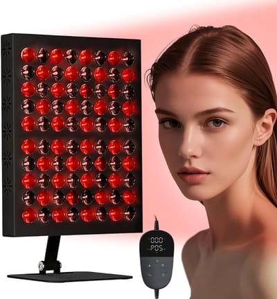 Roodlichtpaneel - Infraroodlamp Therapieapparaat - Huidverbetering - Dubbele Golflengte - 50 W - Zwart