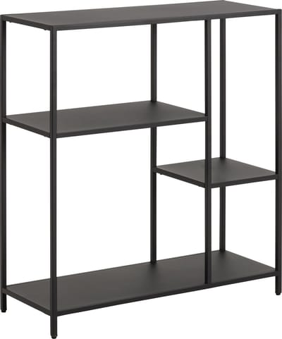 Boekenkast Valencia Metal Zwart 86cm - Giga Living
