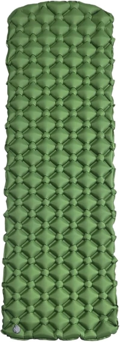 Slaapmat - Slaapmat Zelfopblazend - Luchtbedden - Opblaasbaar Campingmatras Voor In De Ten - Opvouwbaar Campingbed, Slaapmat, Picknickdeken, Reismatras, Uitrusting Voor Gebruik In Buitententen (Groen)