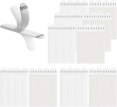 20 Paar Bevestigingslijnen voor Foto's - Riemen en Strips voor Muurdecoratie, Sterke Lijm, Eenvoudig Te Verwijderen Zonder Sporen, Geschikt voor Glas en Tegels