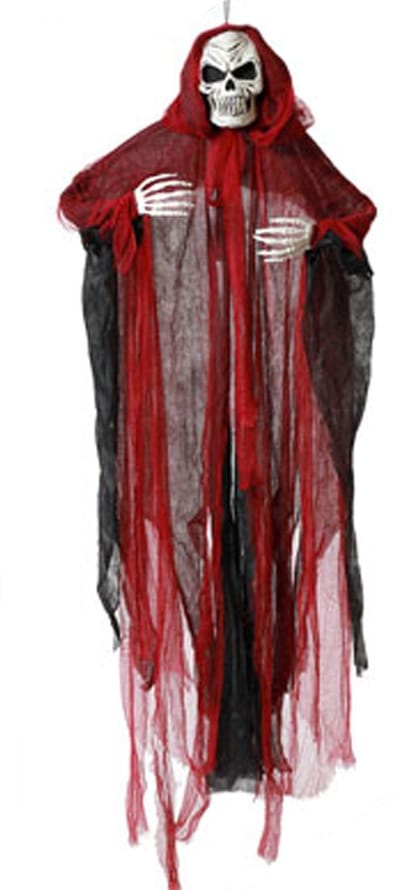 Halloween/horror thema hang decoratie - spook/skelet/geest - enge/griezelige pop - 165 cm