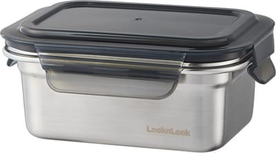 Lock&Lock RVS Vershoudbakje - Bewaardoos met deksel - Vershouddoos - Snackdoosje - Snackbox - 500 ml - Lekvrij - BPA vrij - PFAS vrij - Stapelbaar - Duurzaam - LocknLock