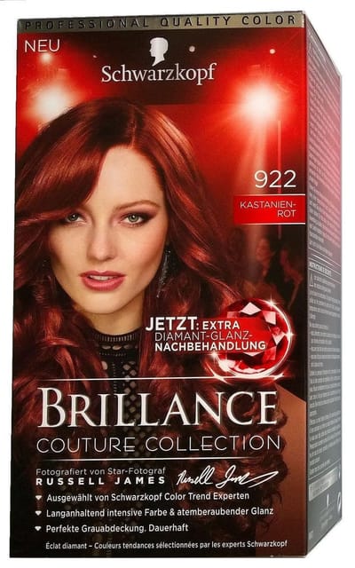 SCHWARZKOPF Coloration Brillance 922 KASTANIEN ROT