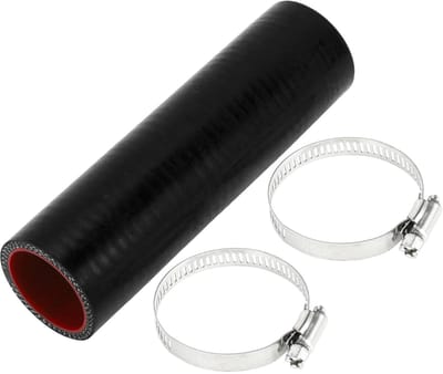 Dailygoods- Silicone Slang 4-Laags - 1.38" Binnendiameter - 150mm Lengte - Zwart/Rood - Hoge Temperatuur Weerstand - Geschikt voor Koelvloeistof - Koelslang