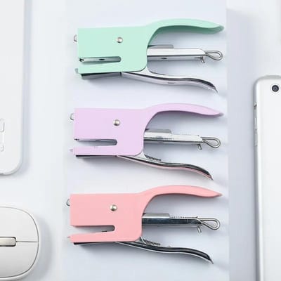 1 agrafeuse pratique, pince d'emballage professionnelle, agrafeuse de bureau, agrafeuse de bureau pour étudiant et enseignant violet
