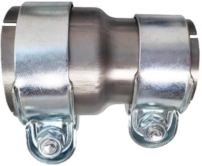 MTTproducts - Uitlaatpijp Klemadapter - 55mm naar 65mm - Verbinding - Zilver - Uitlaatklem - Verbeter jouw uitlaatsysteem - Geschikt voor auto