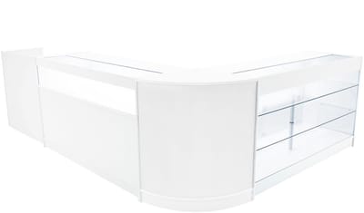 Polaris led winkelbalie set - wit - 1500/1500/600/600 mm - 4-delig